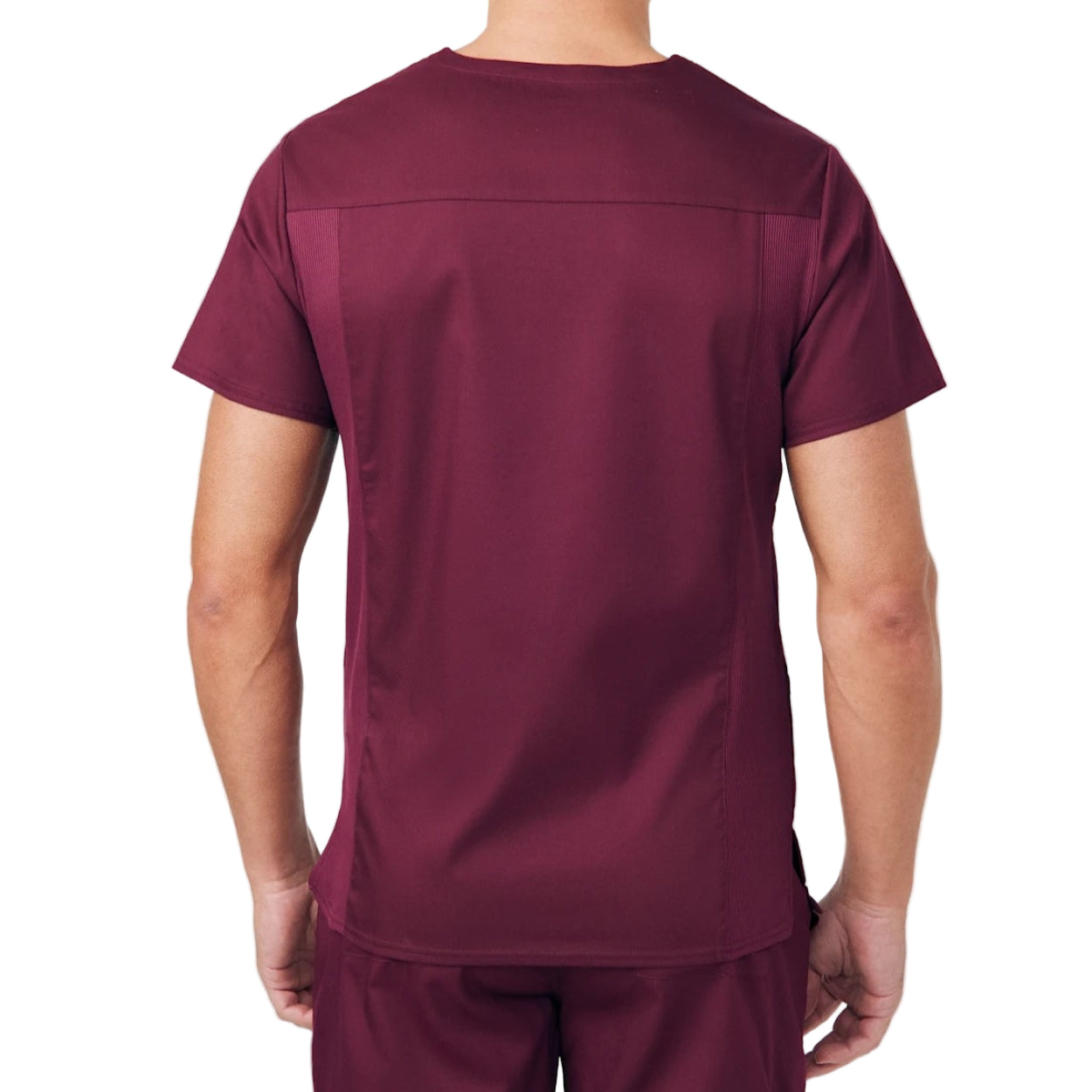 Wine scrub top on a white background