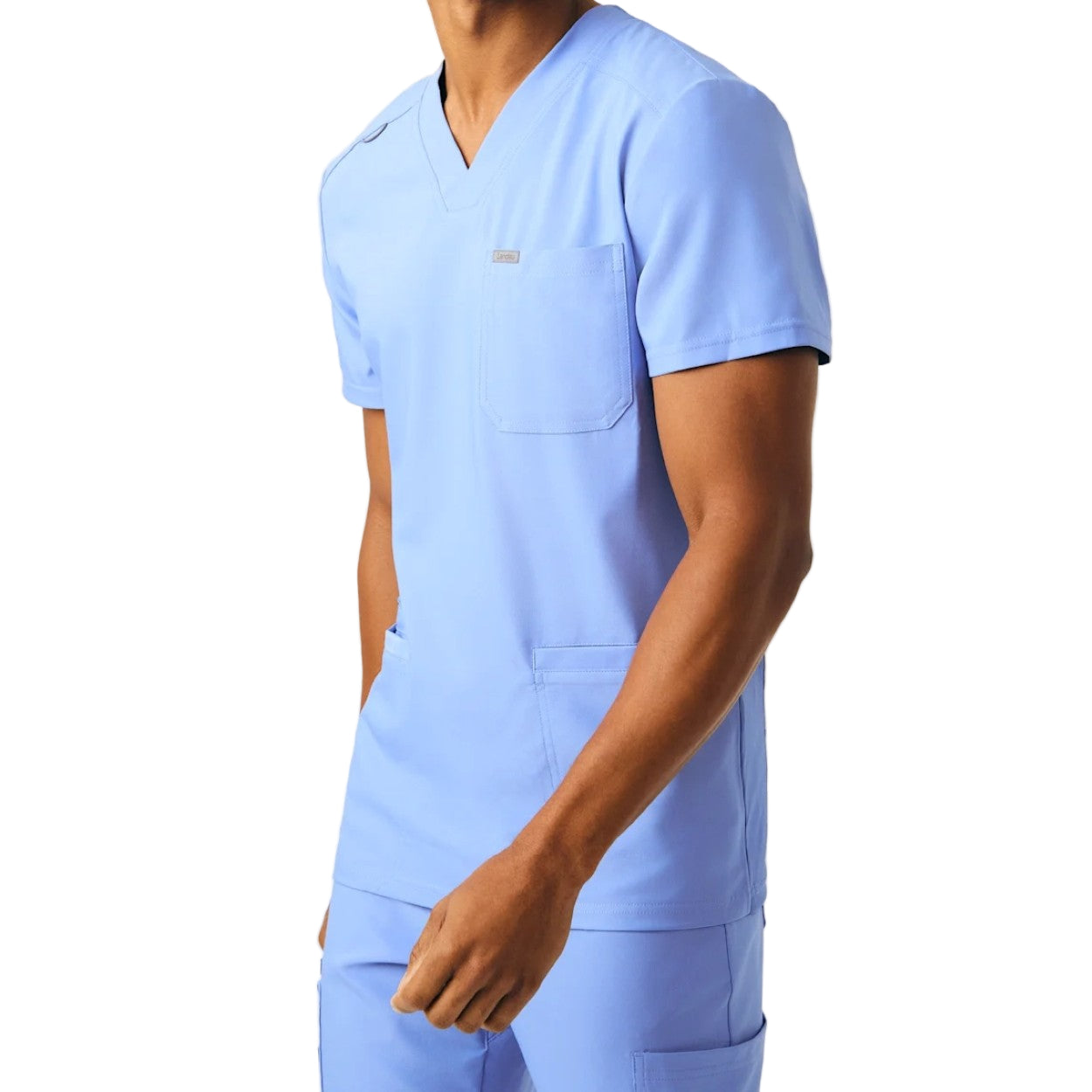 Ceil scrub top on a white background