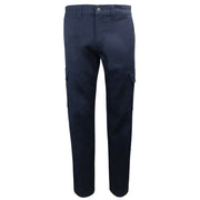 Navy blue pants on a white background