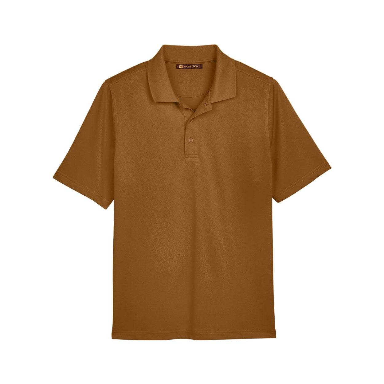 Duck brown polo shirt on a white background