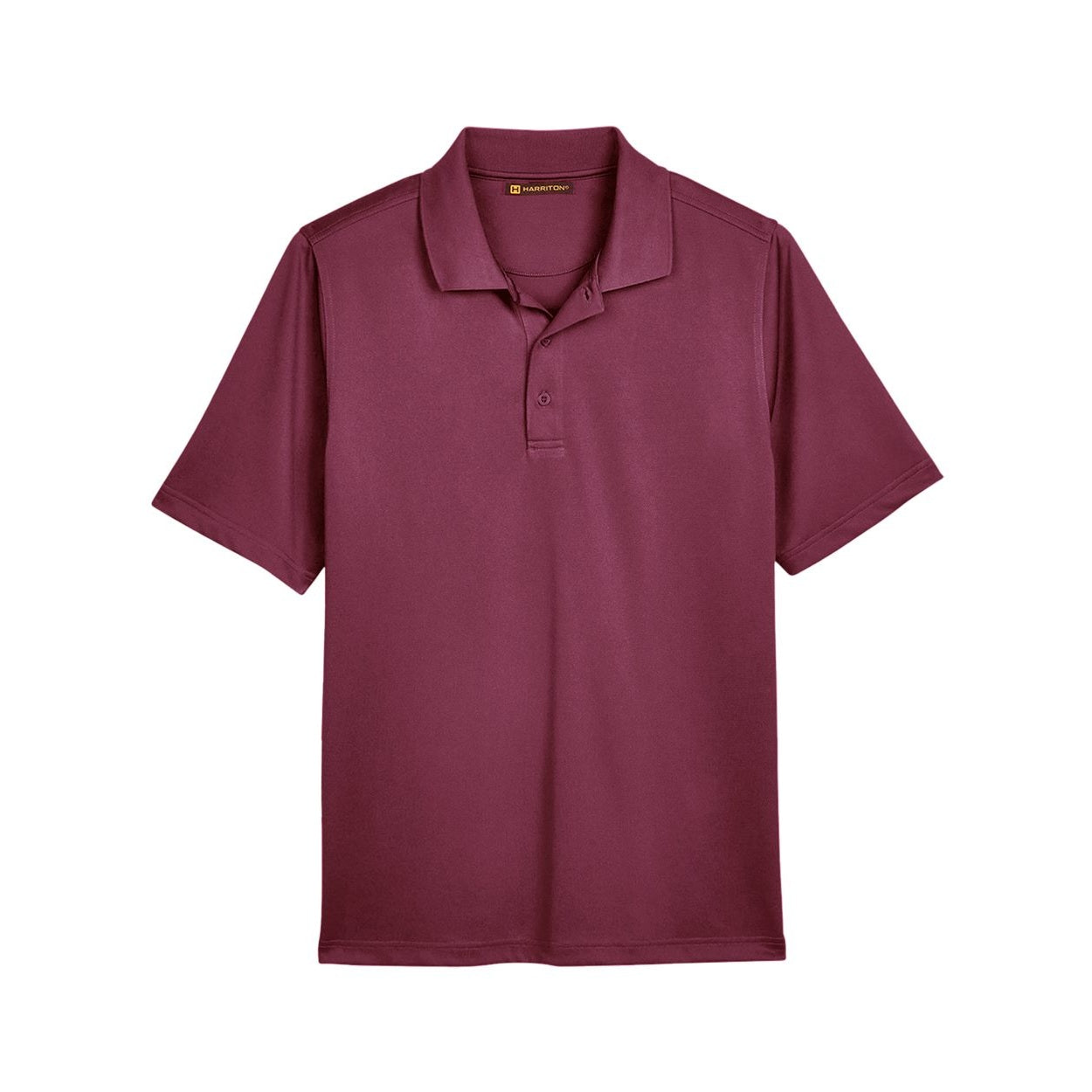 Maroon polo shirt on a white background