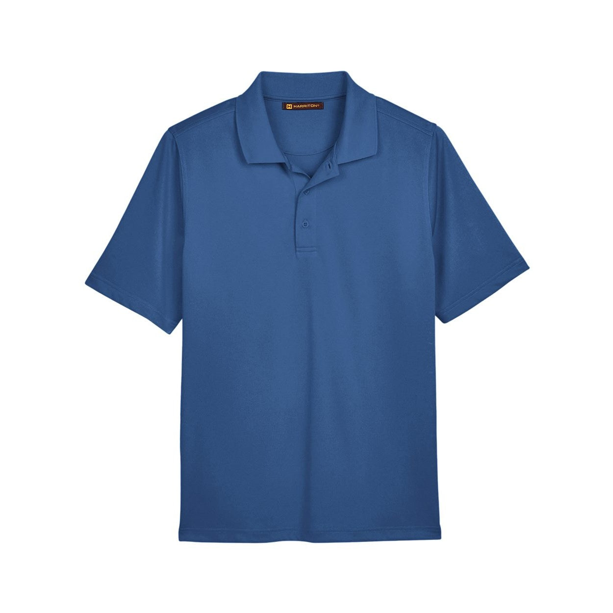 Pool blue polo shirt on a white background