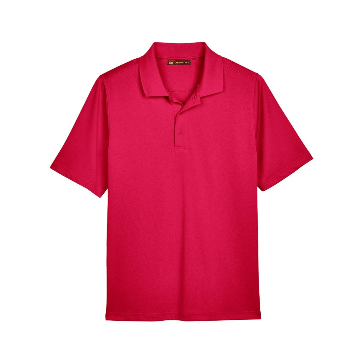 Red polo shirt on a white background