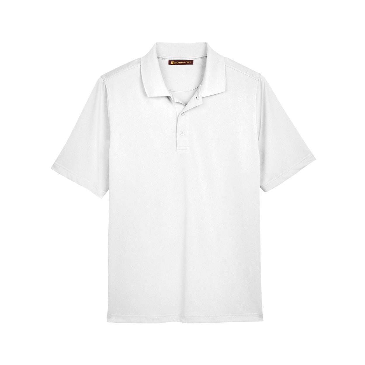 White polo shirt on a white background