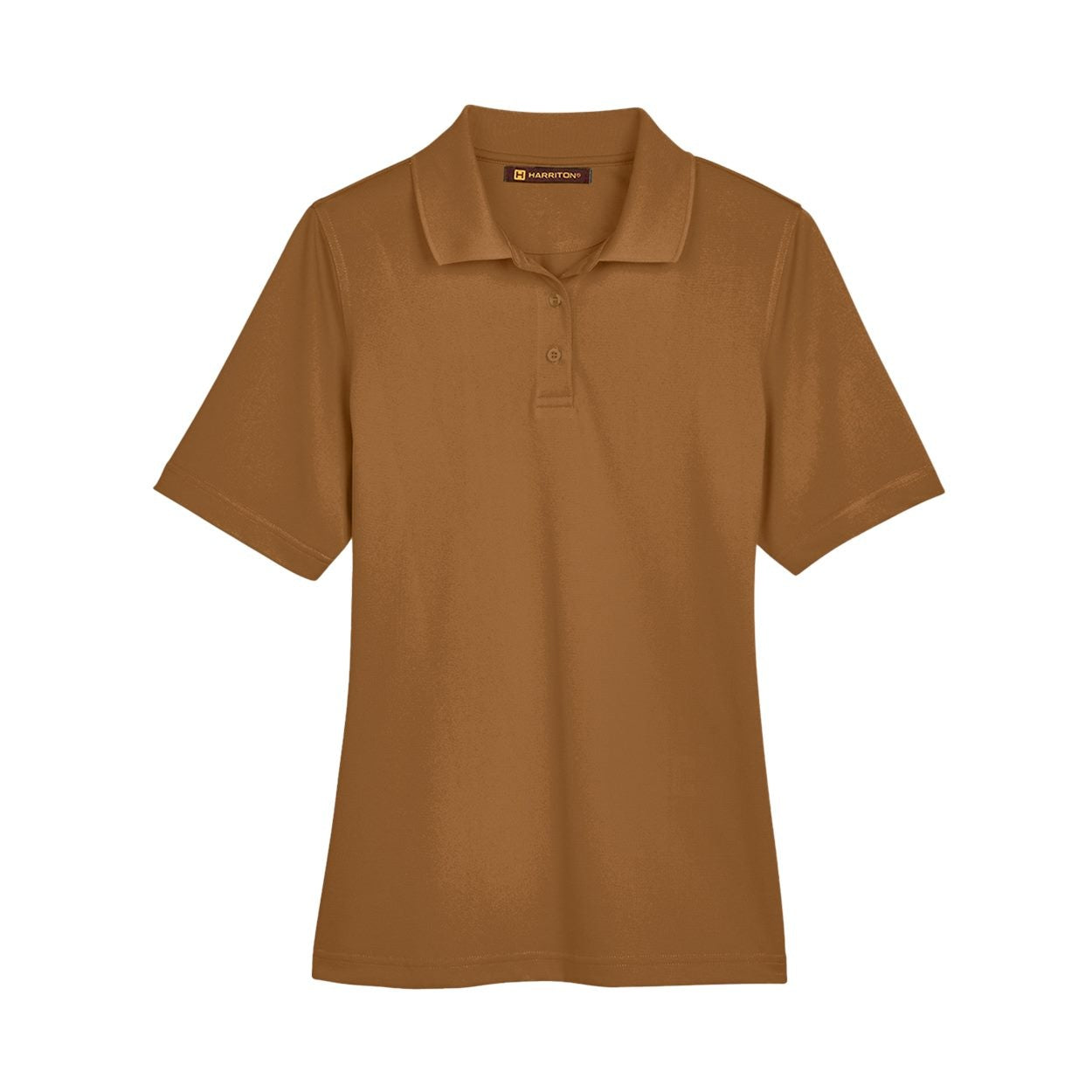 Duck brown polo shirt on a white background