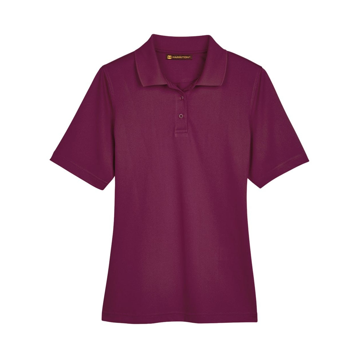 Maroon polo shirt on a white background