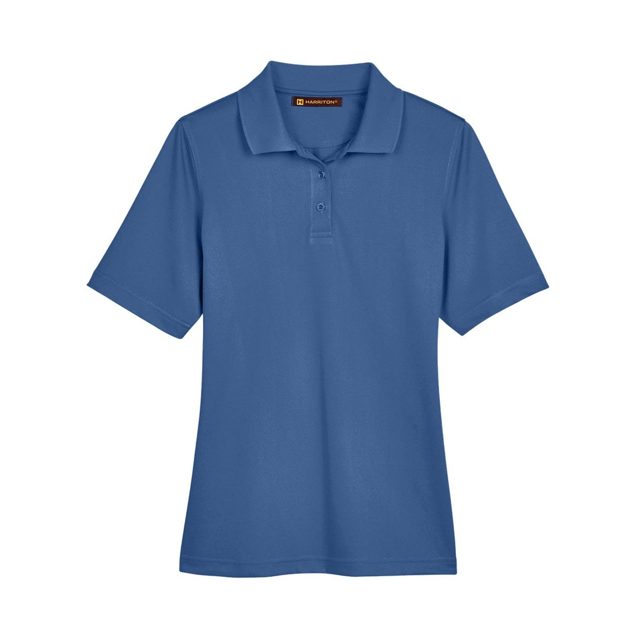 Pool blue polo shirt on a white background