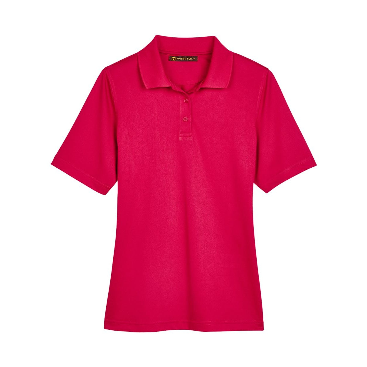 Red polo shirt on a white background