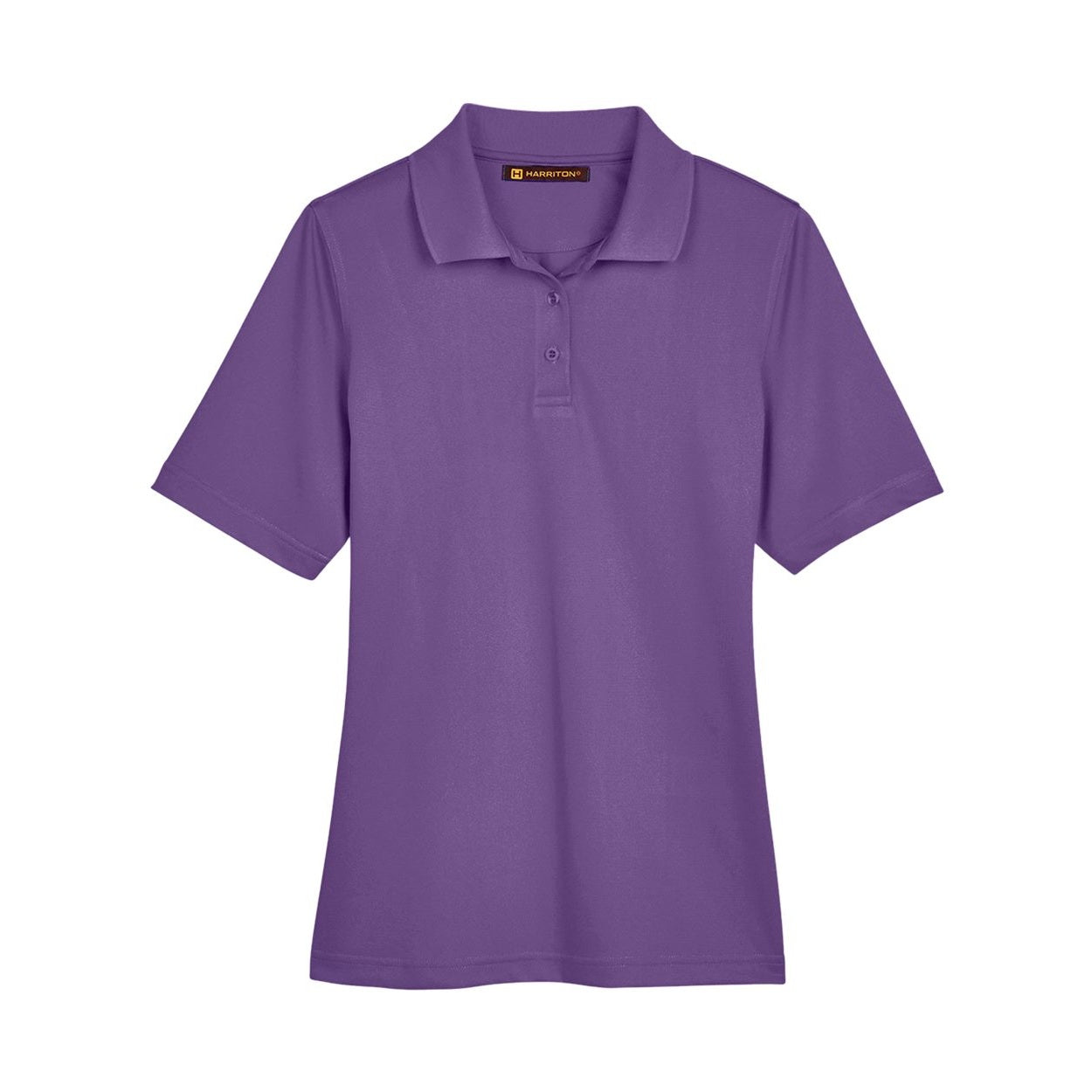 Team purple polo shirt on a white background