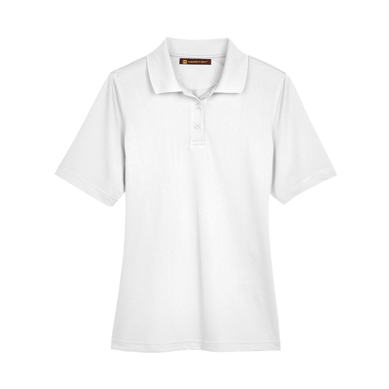 White polo shirt on a white background