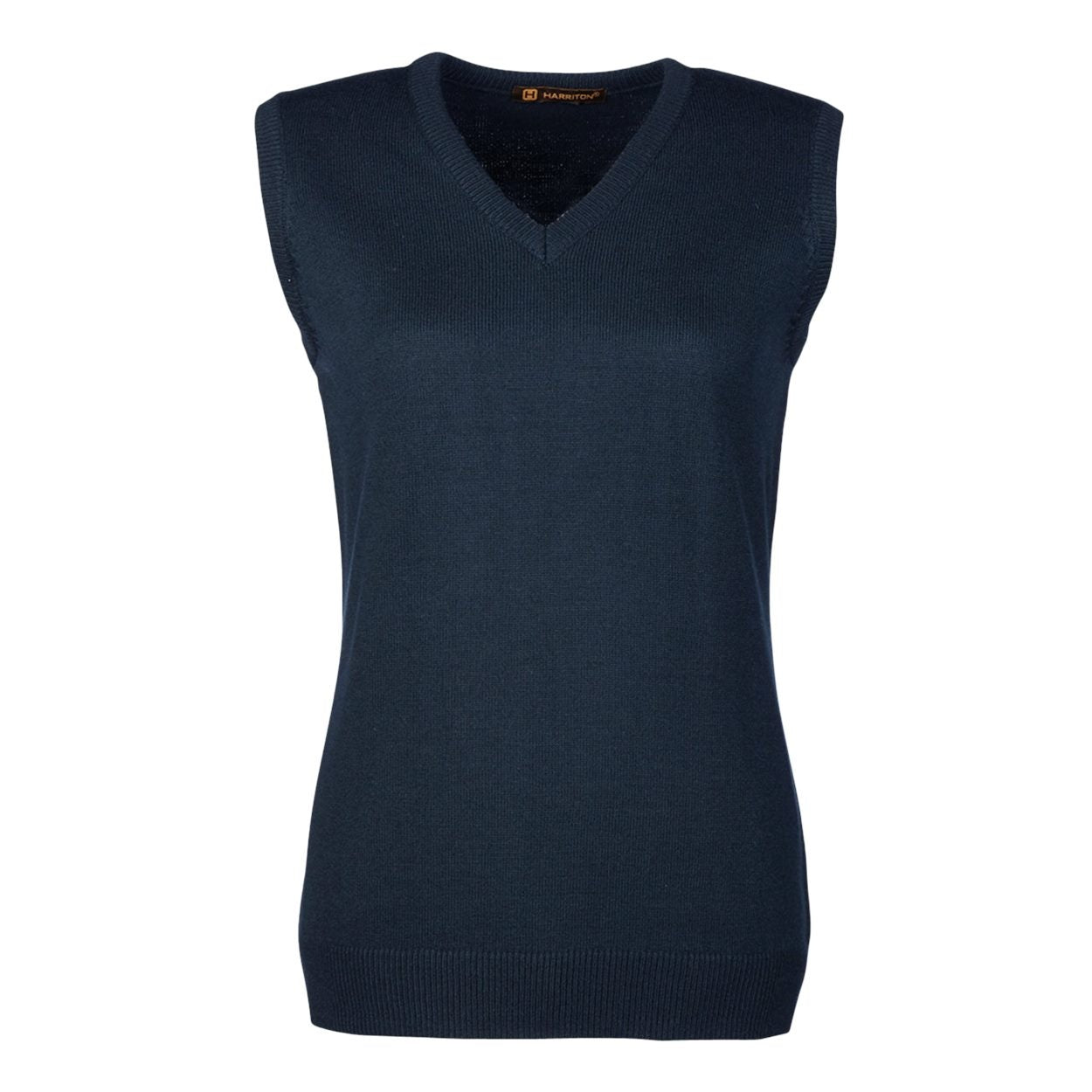 Dark navy cardigan on a white background