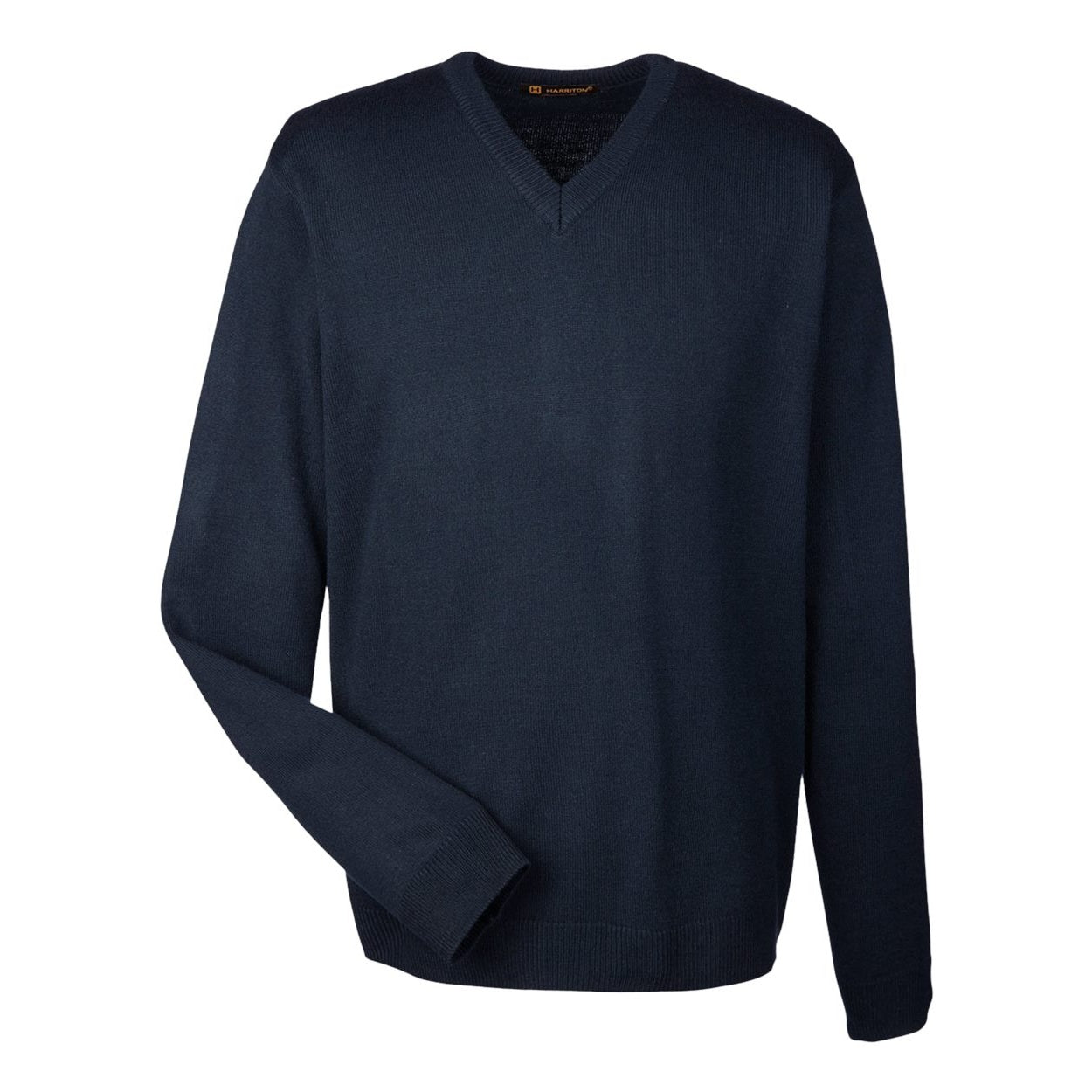 Dark navy cardigan on a white background