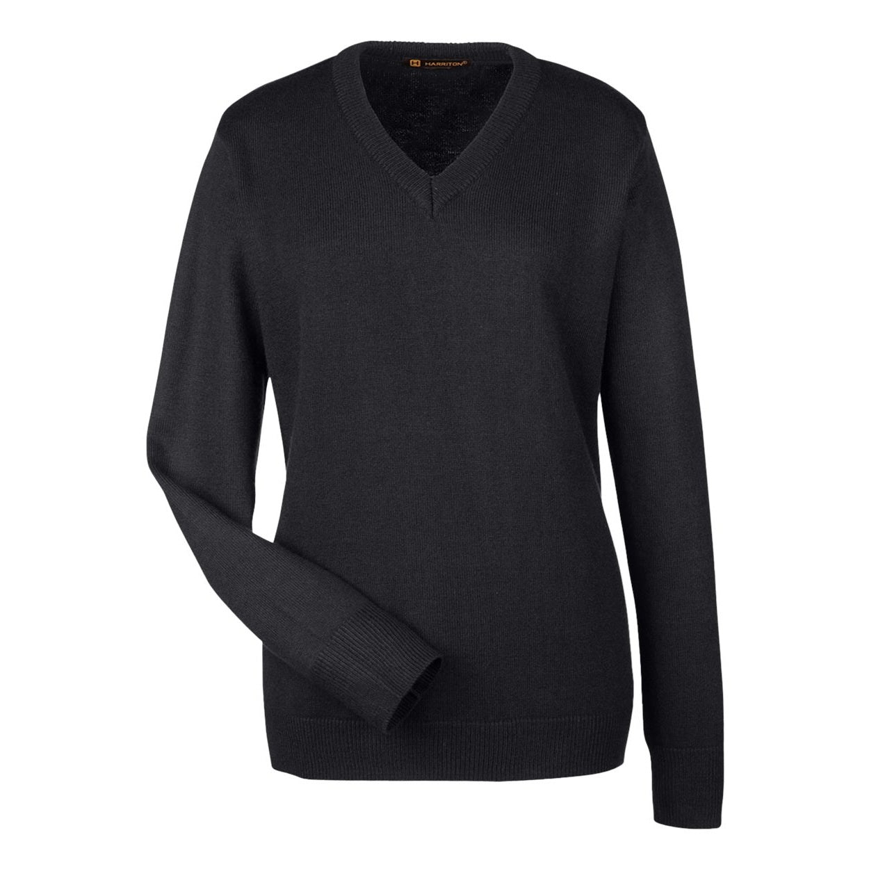 Black cardigan on a white background