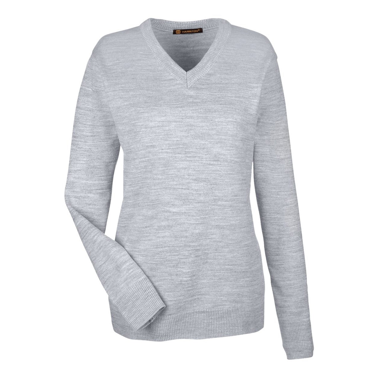 Grey heather cardigan on a white background