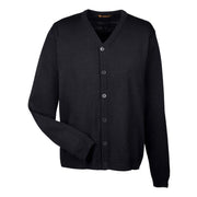 Black cardigan on a white background