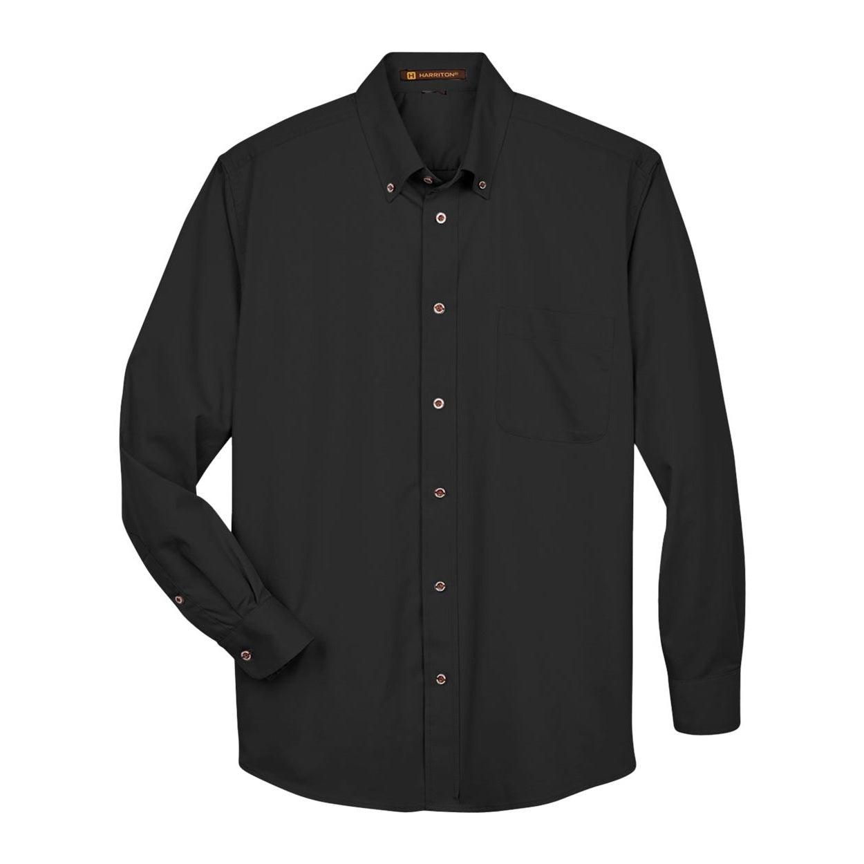 Black shirt on a white background