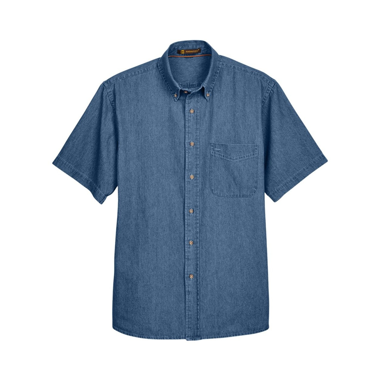 Light denim shirt on a white background