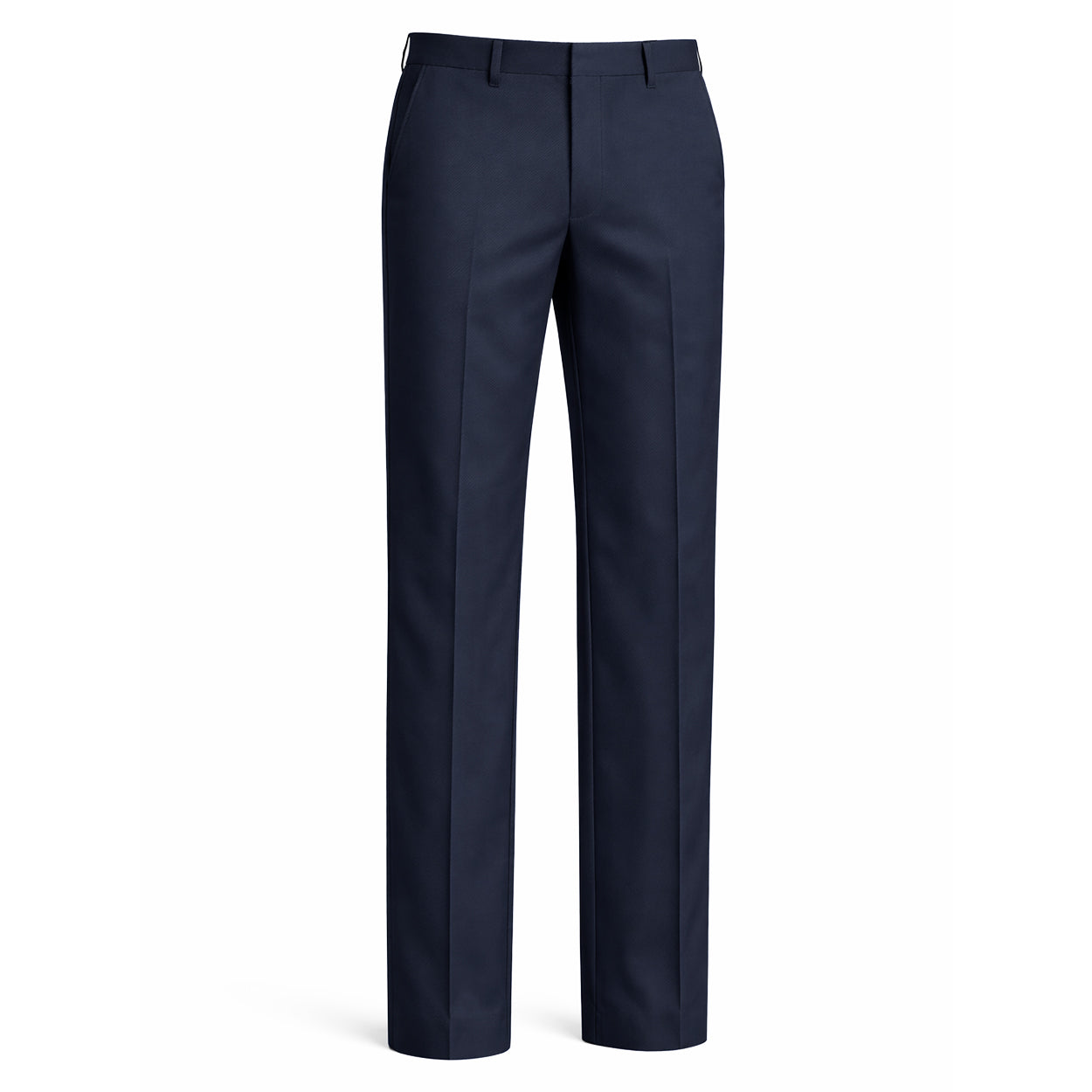 Navy pants with white background