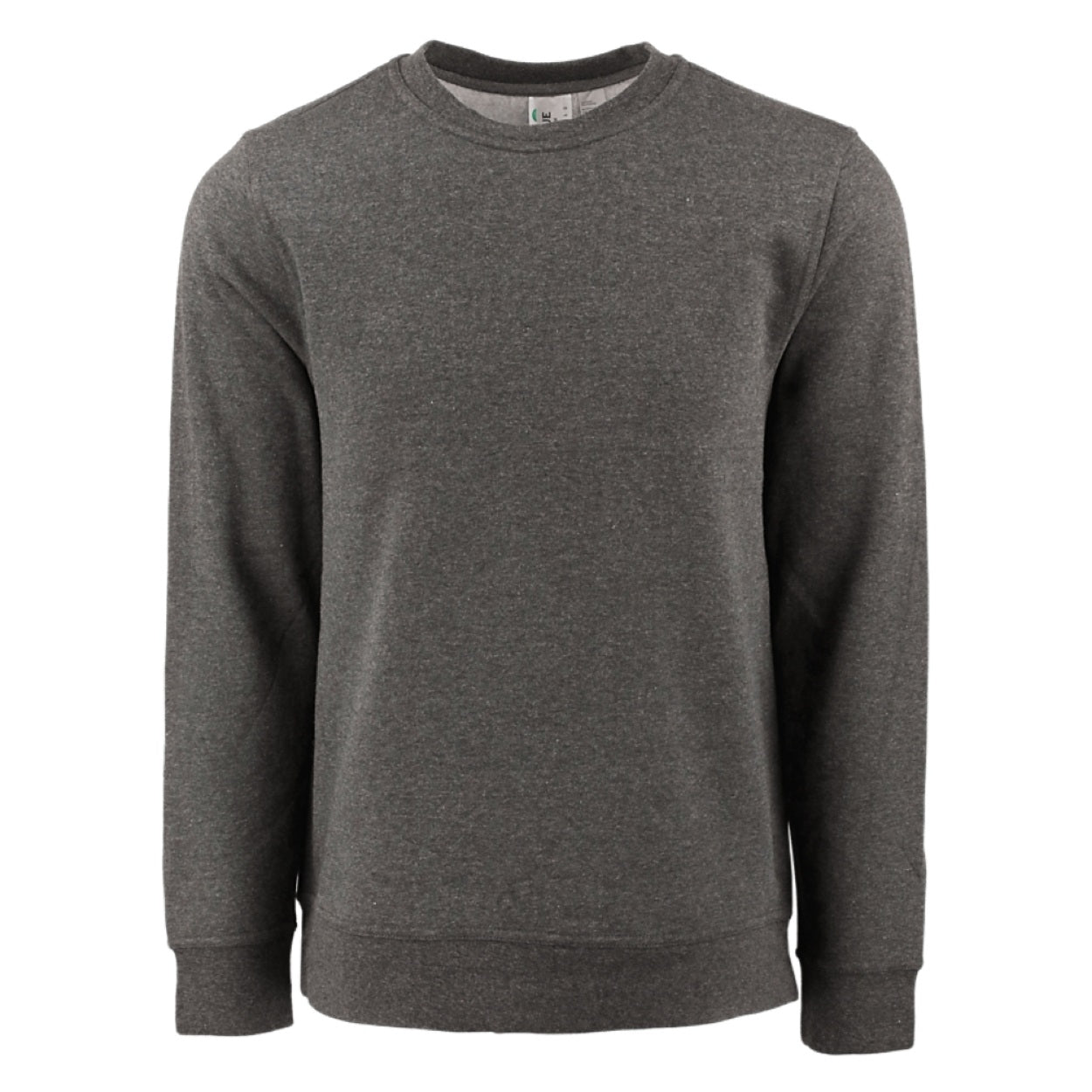 Anthracite melange sweater on a white background