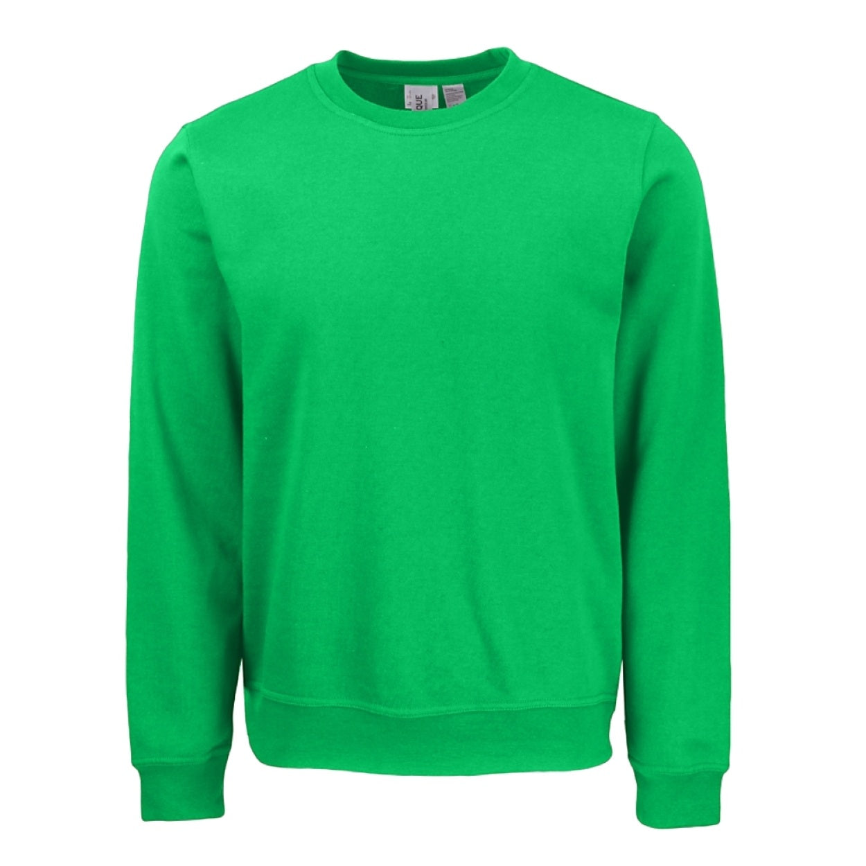 Apple green sweater on a white background