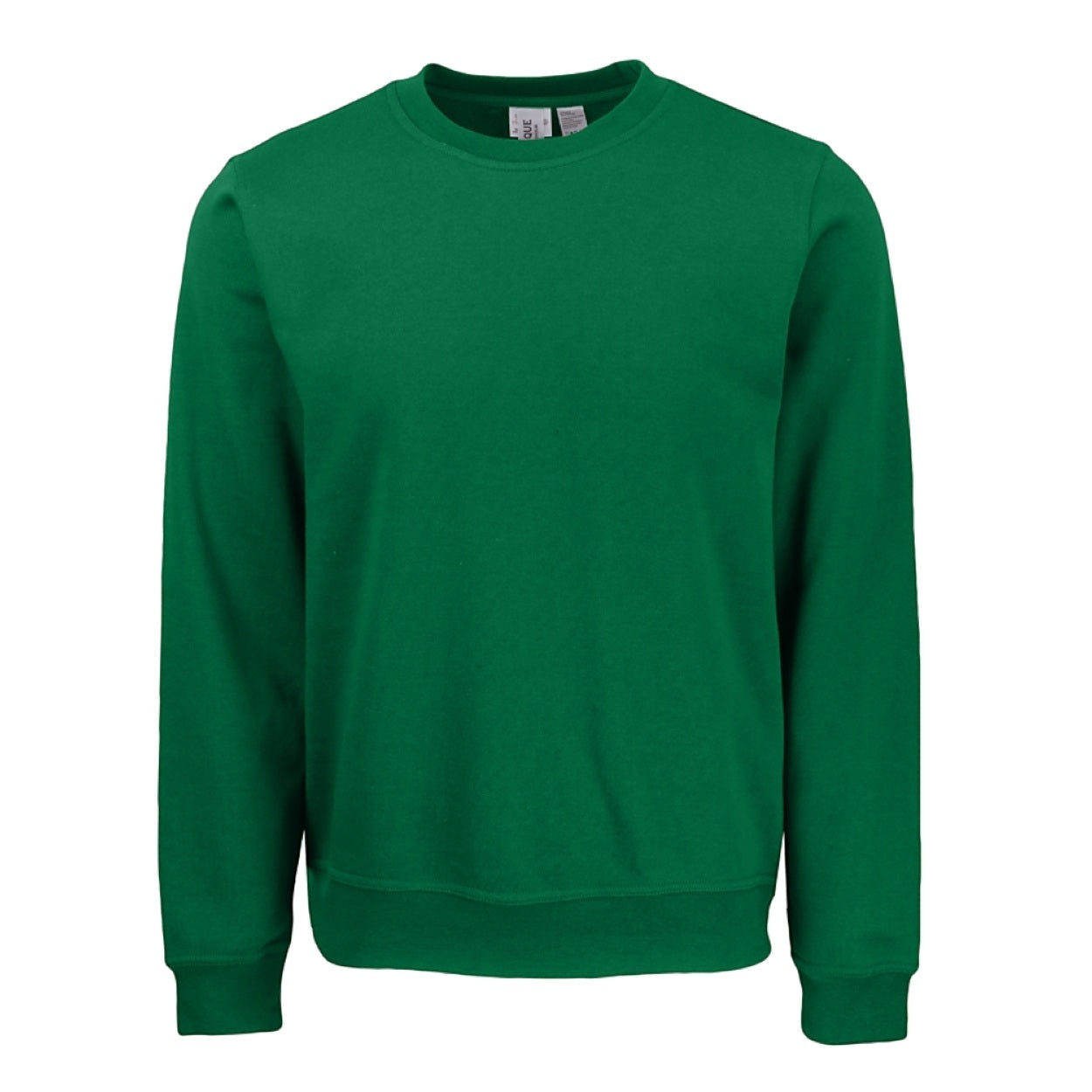 Bottle green sweater on a white background