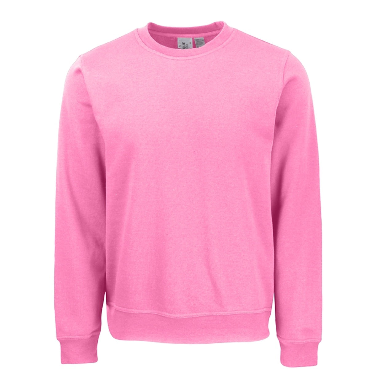 Bright pink sweater on a white background