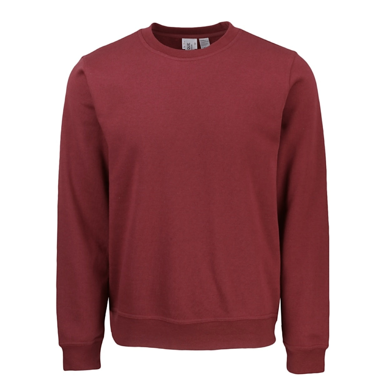 Burgundy sweater on a white background