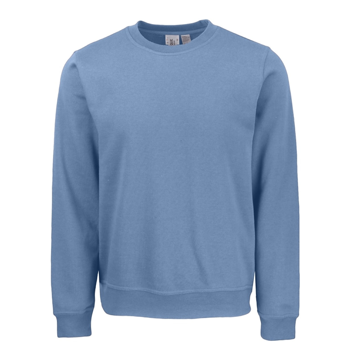Light blue sweater on a white background