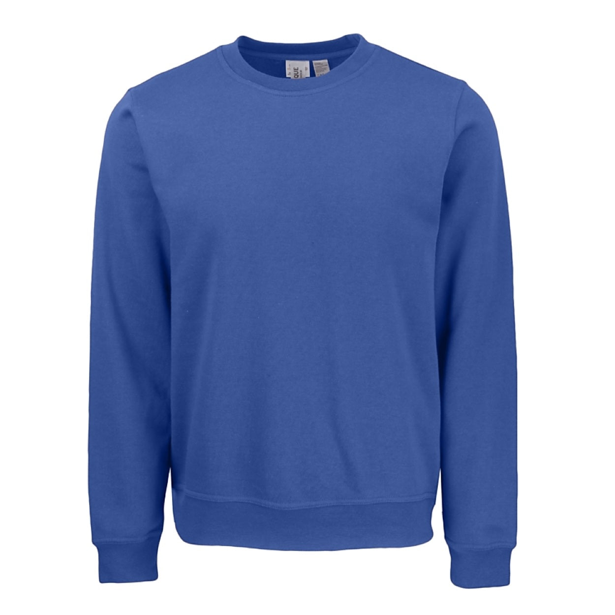 Royal blue sweater on a white background