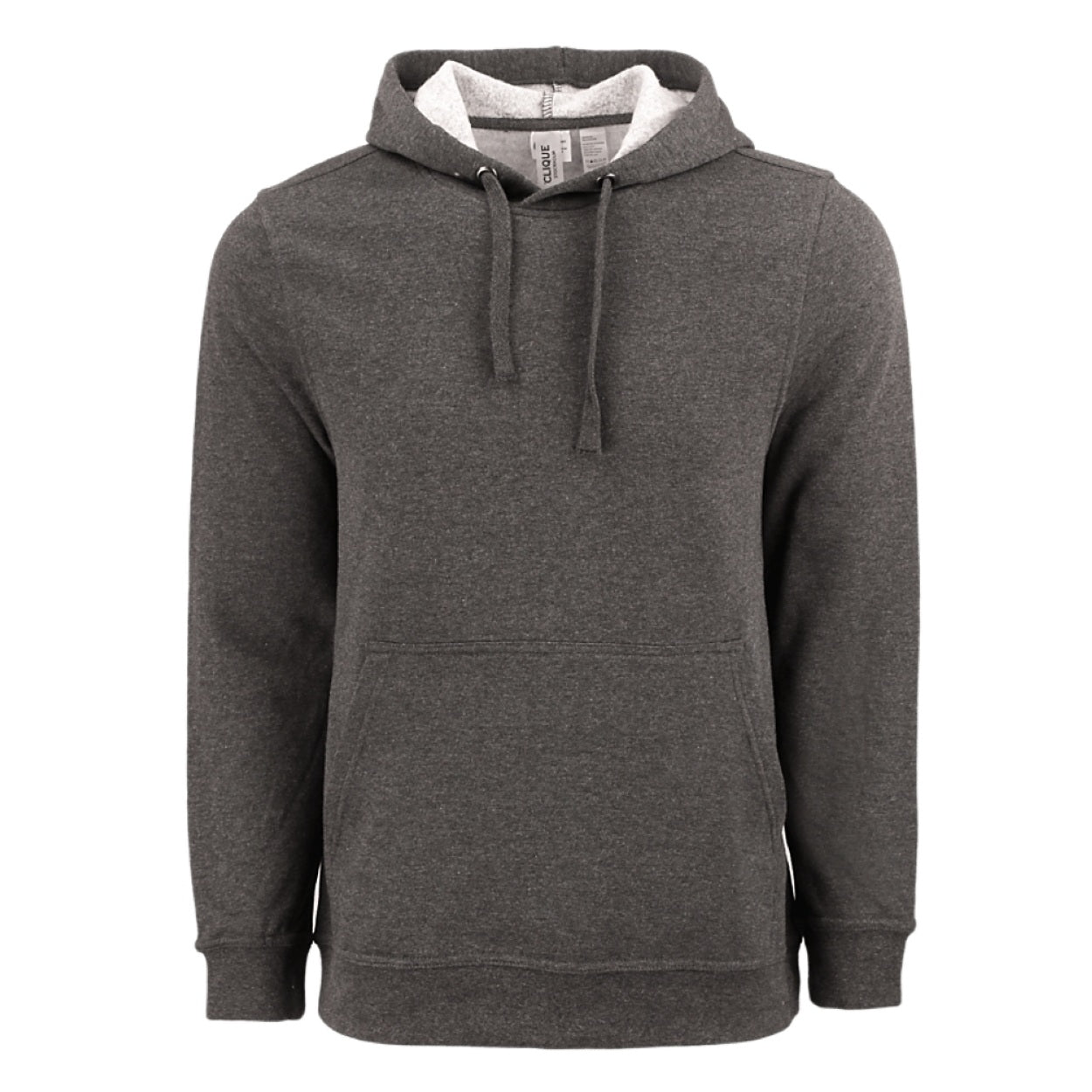 Anthracite melange sweater on a white background