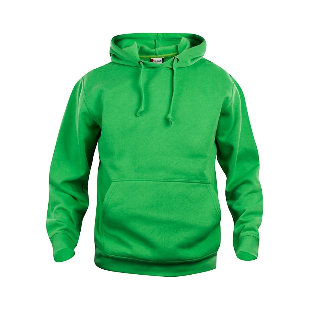 Apple green sweater on a white background