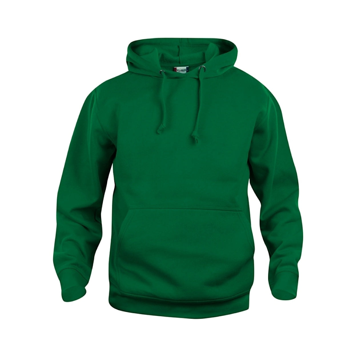 Bottle green sweater on a white background