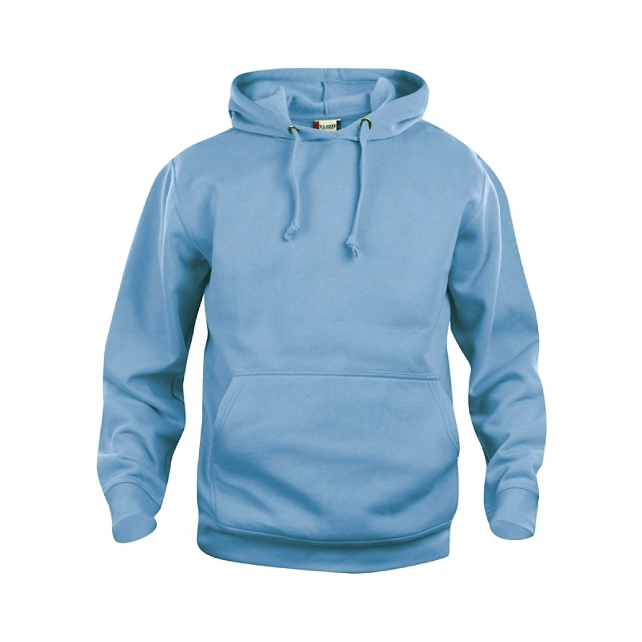 Light blue sweater on a white background