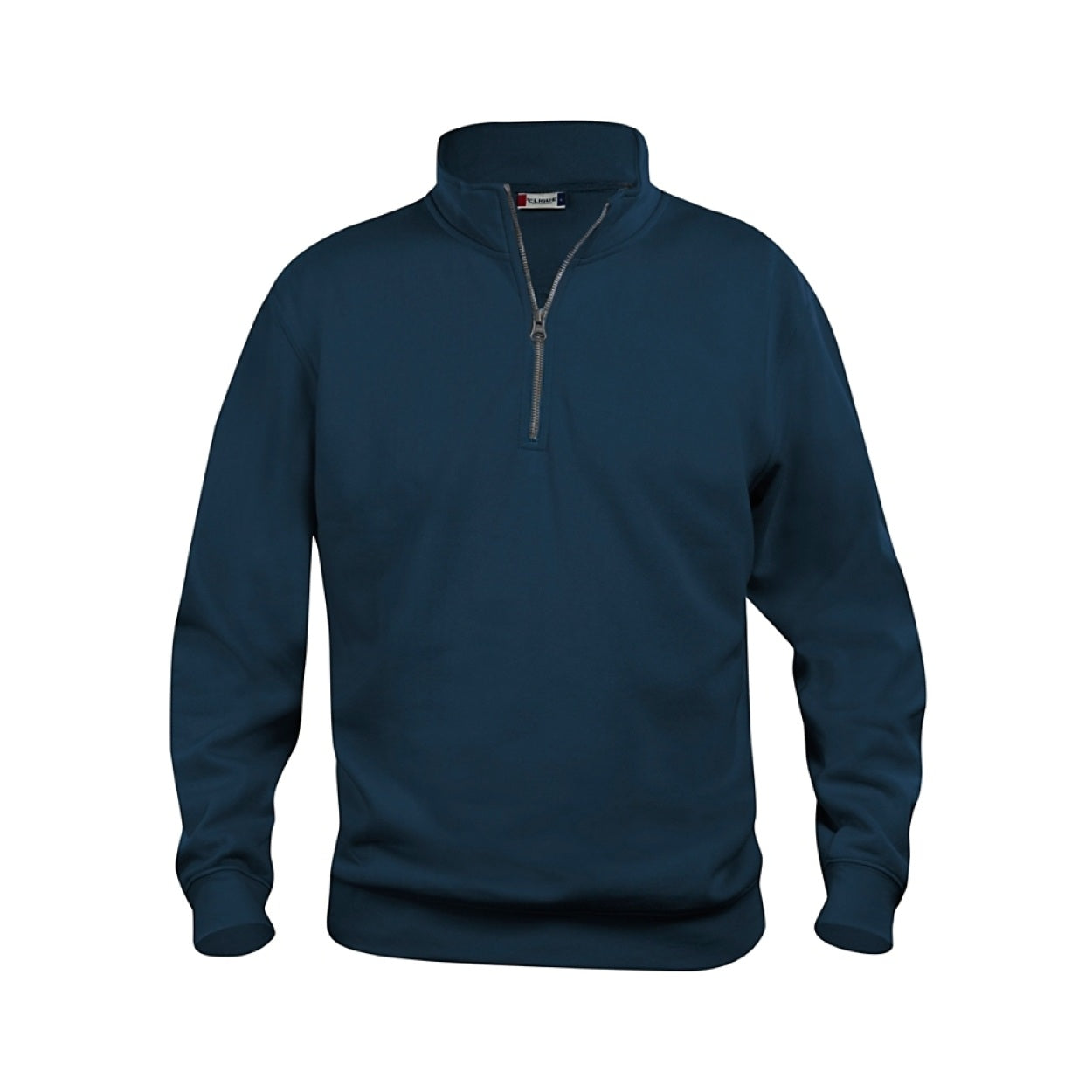 Dark navy sweater on a white background