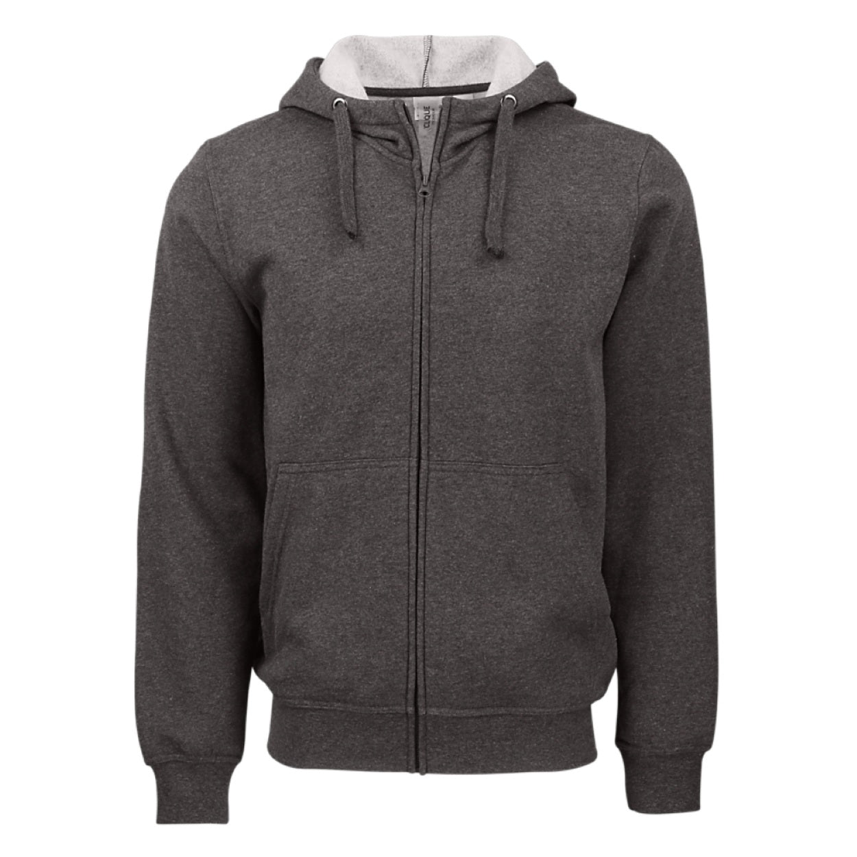 Anthracite melange sweater on a white background