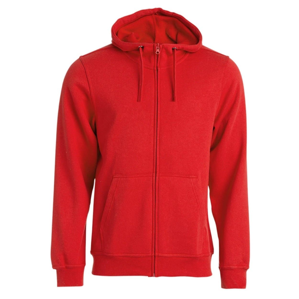 Red sweater on a white background