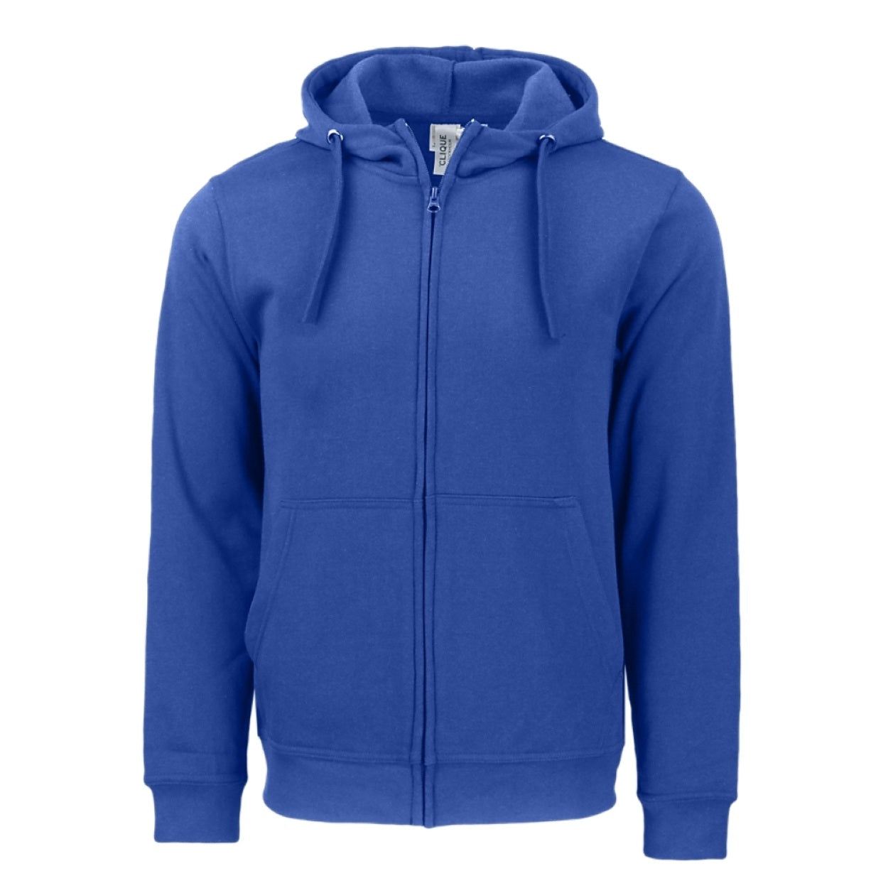 Royal blue sweater on a white background