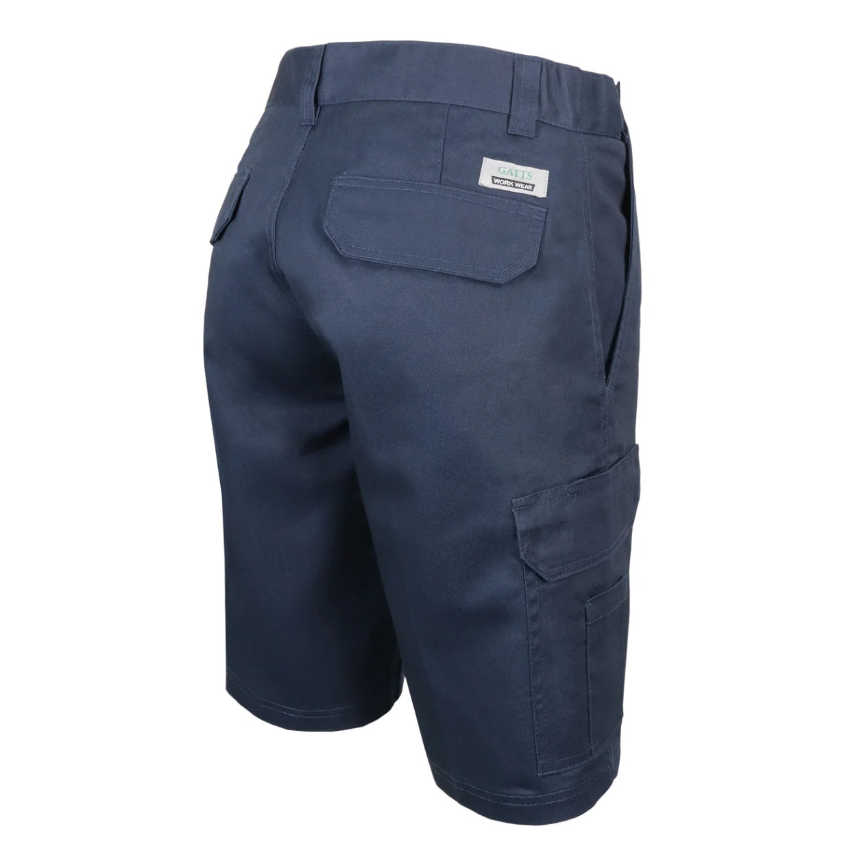 Navy shorts on a white background