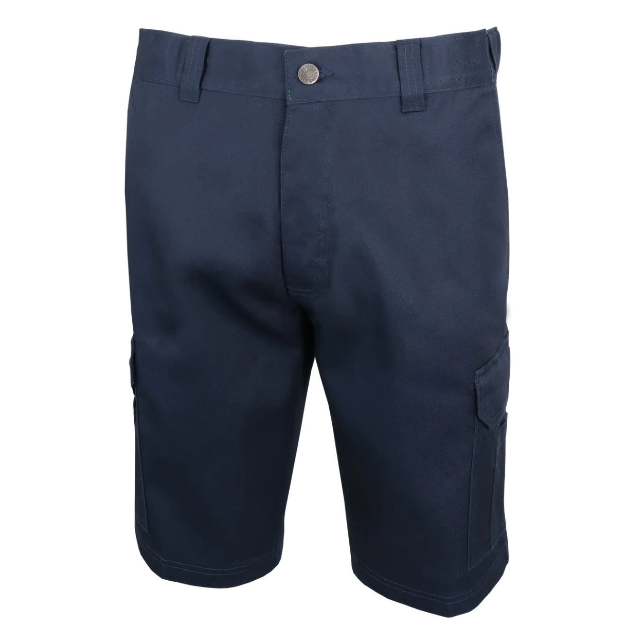 Navy shorts on a white background
