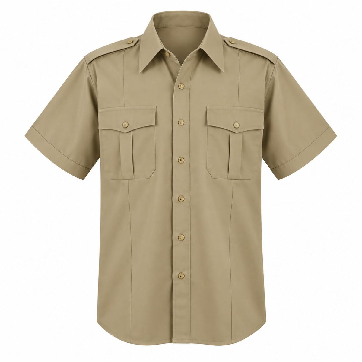 MS508 - Chemise militaire, polycoton, manches courtes, pour hommes
