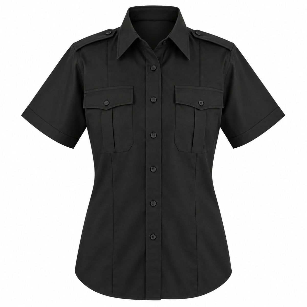 MS528 - Chemise militaire, polycoton, manches courtes, pour femmes