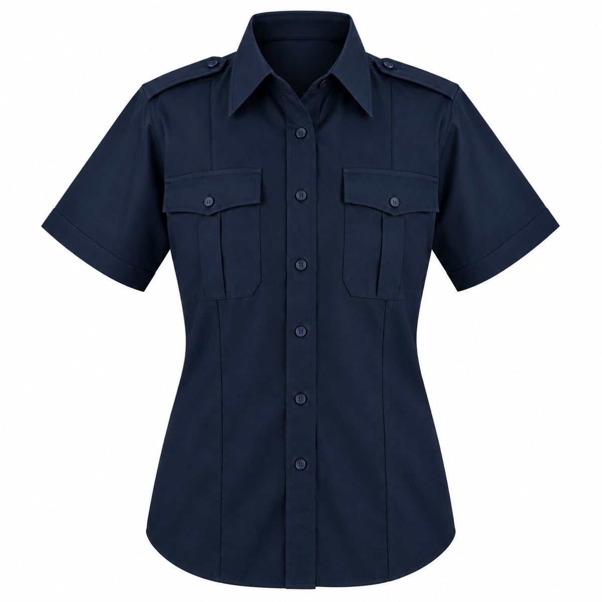 MS528 - Chemise militaire, polycoton, manches courtes, pour femmes