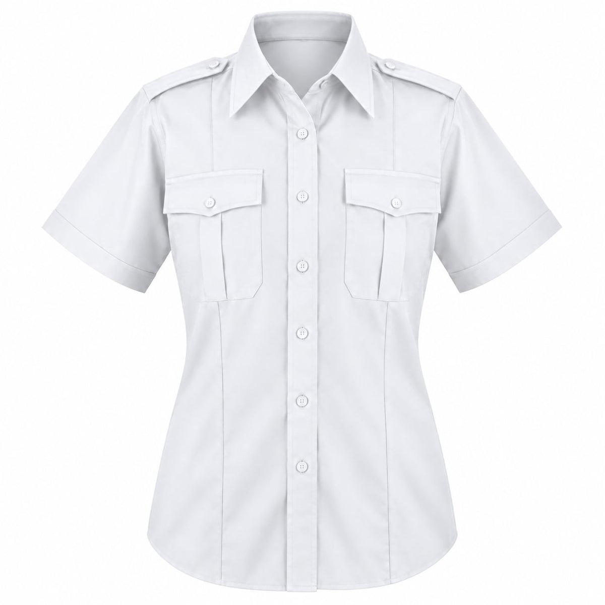 MS528 - Chemise militaire, polycoton, manches courtes, pour femmes