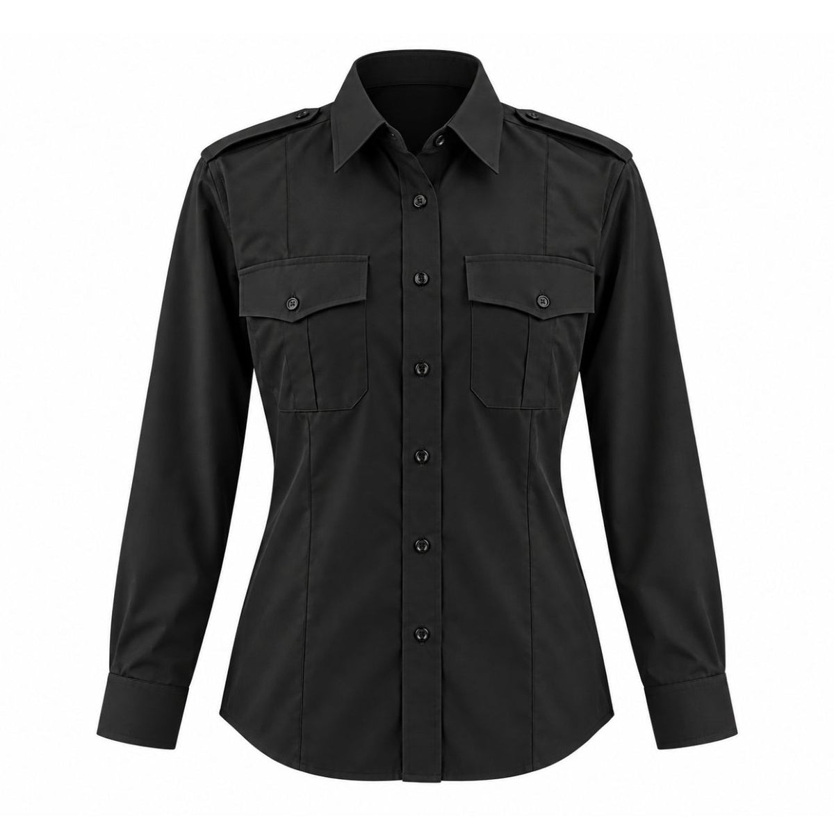 MS529 - Chemise militaire, polycoton, manches longues, pour femmes