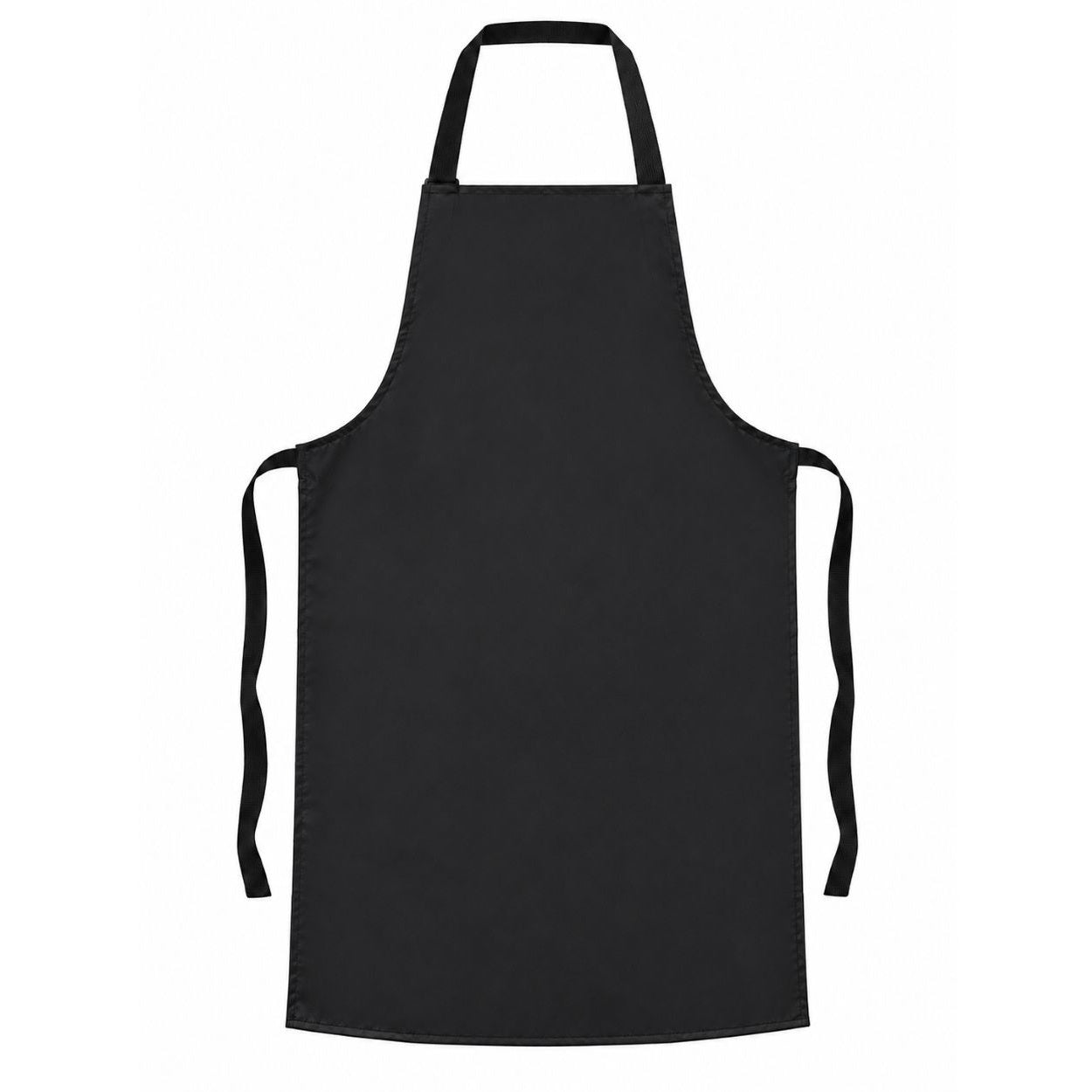 Black apron on a white background