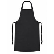 Black apron on a white background