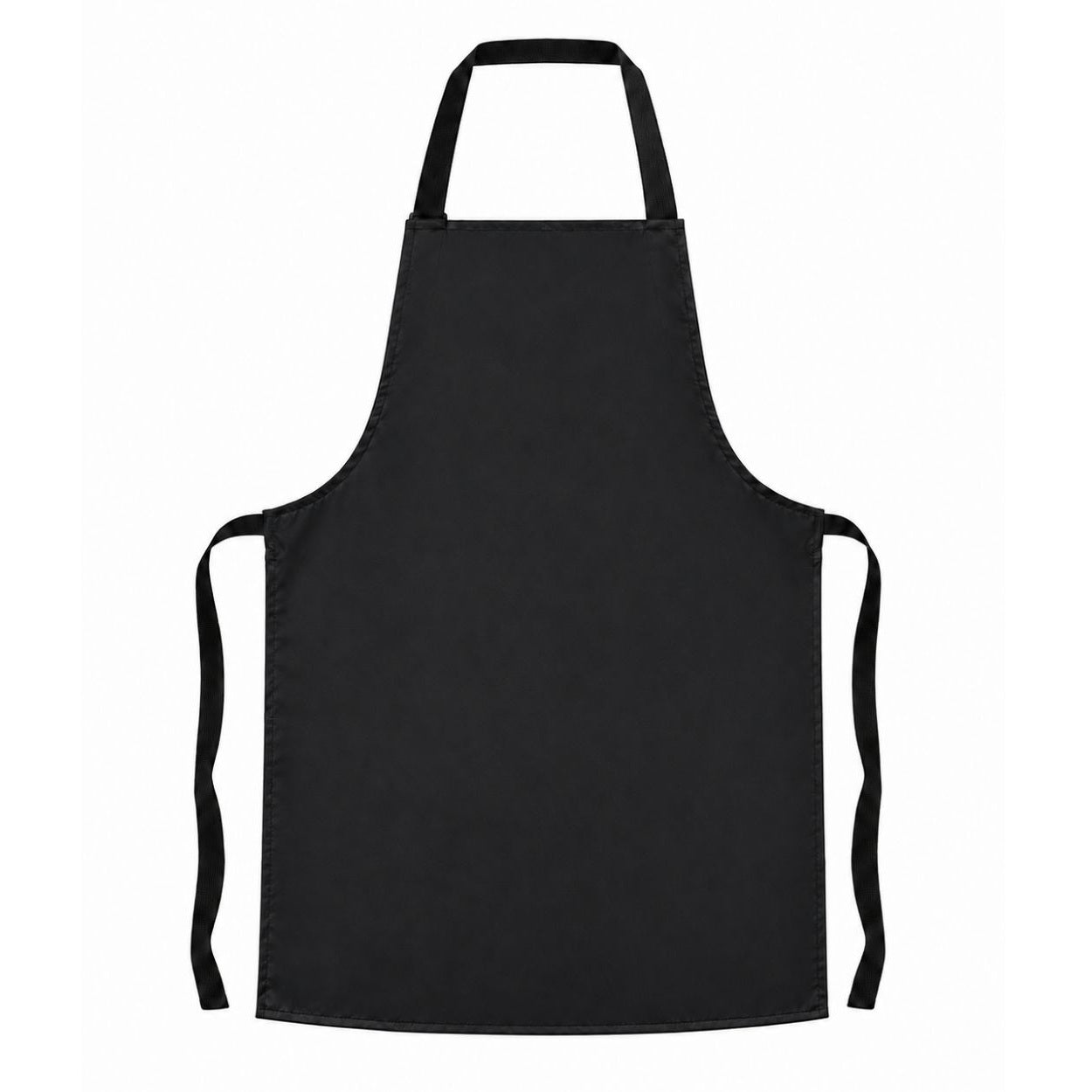 Black apron on a white background
