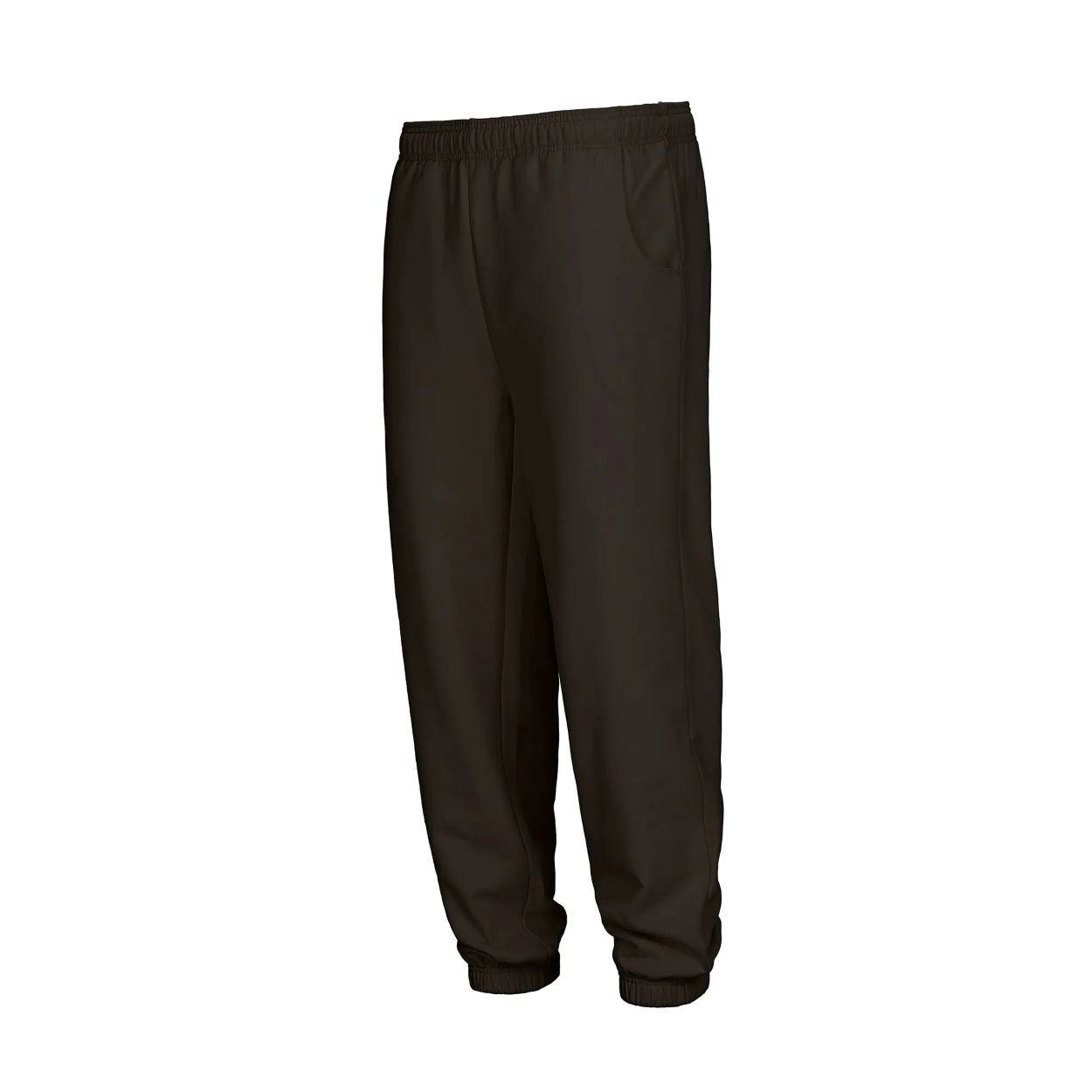 Black jogging pants on a white background