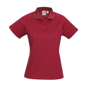 Red polo on a white background