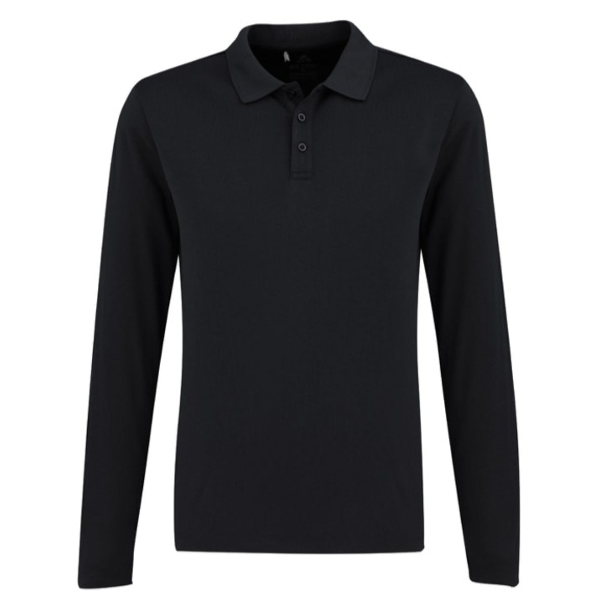Black polo on a white background